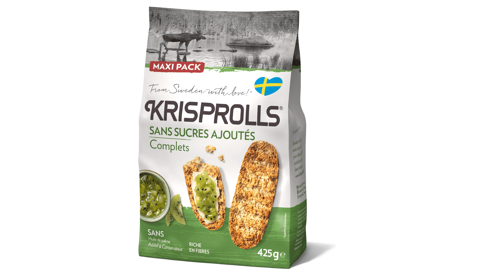 KRISPROLLS Complets sans sucres ajoutés