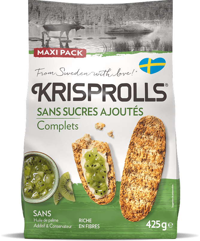 KRISPROLLS Complets Sans Sucres Ajoutés