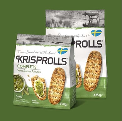 KRISPROLLS Complets Sans Sucres Ajoutés